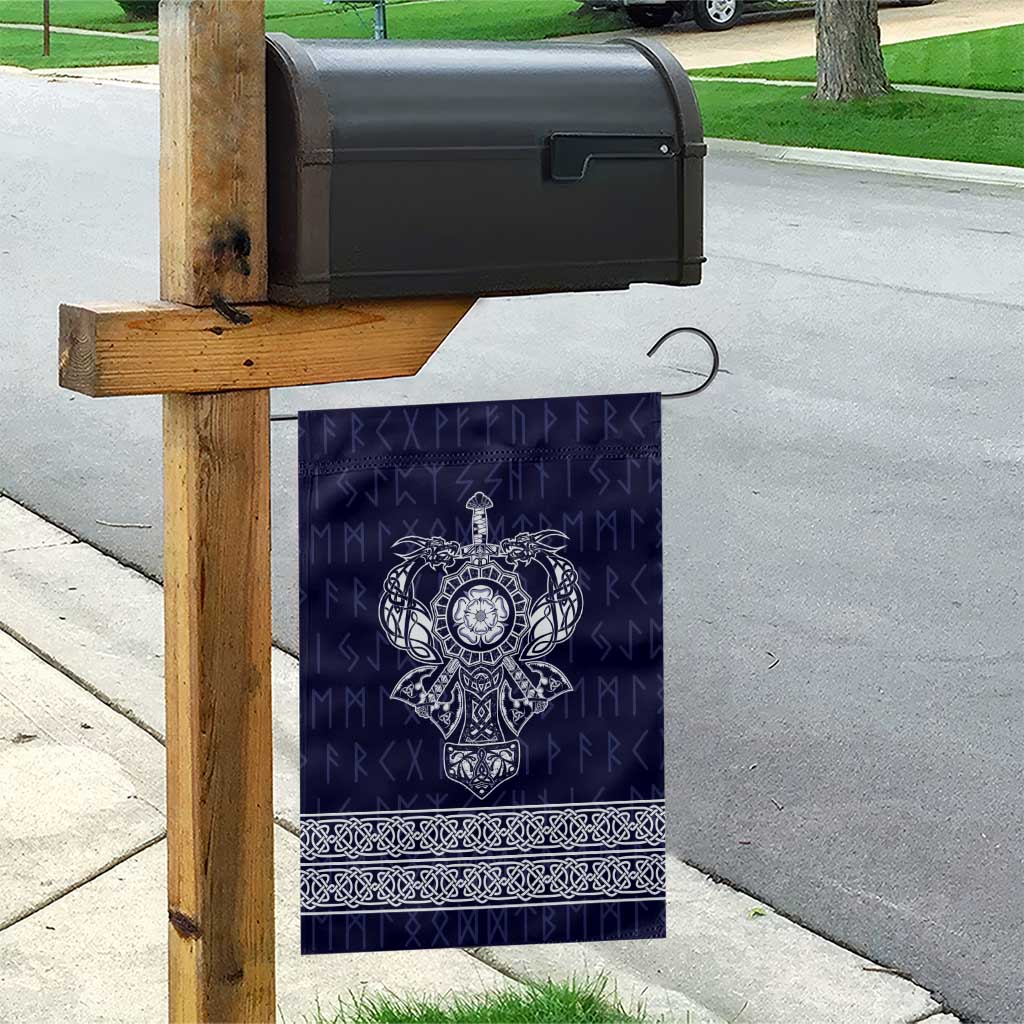 Vikings from Yorkshire Garden Flag Blue Spirit of Jorvik - Wonder Print Shop