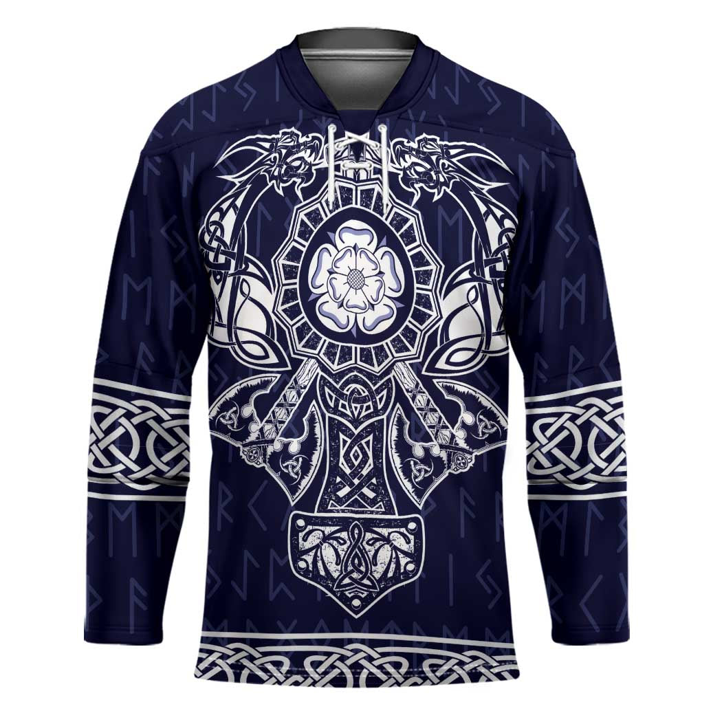 Vikings from Yorkshire Hockey Jersey Blue Spirit of Jorvik - Wonder Print Shop