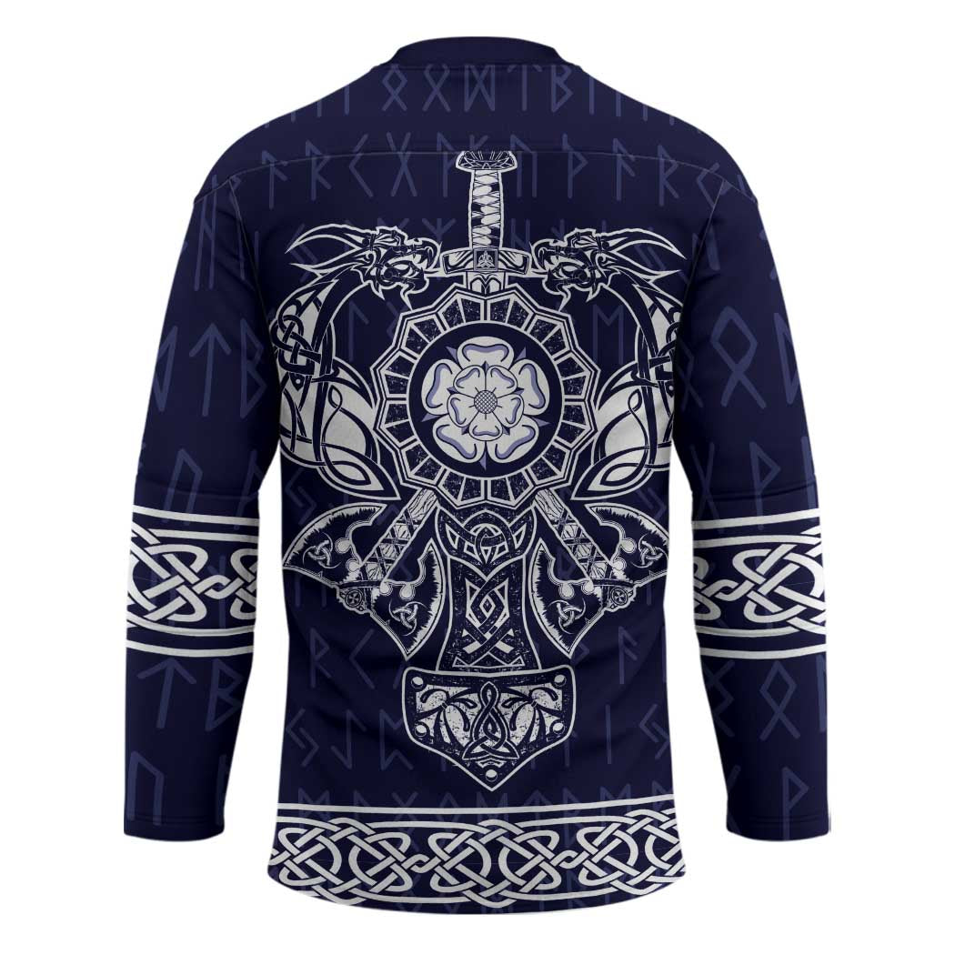 Vikings from Yorkshire Hockey Jersey Blue Spirit of Jorvik - Wonder Print Shop