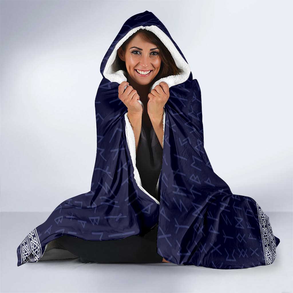 Vikings from Yorkshire Hooded Blanket Blue Spirit of Jorvik - Wonder Print Shop