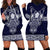 Vikings from Yorkshire Hoodie Dress Blue Spirit of Jorvik - Wonder Print Shop