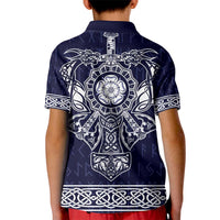 Vikings from Yorkshire Kid Polo Shirt Blue Spirit of Jorvik - Wonder Print Shop