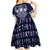 Vikings from Yorkshire Kid Short Sleeve Dress Blue Spirit of Jorvik - Wonder Print Shop
