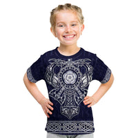 Vikings from Yorkshire Kid T Shirt Blue Spirit of Jorvik - Wonder Print Shop