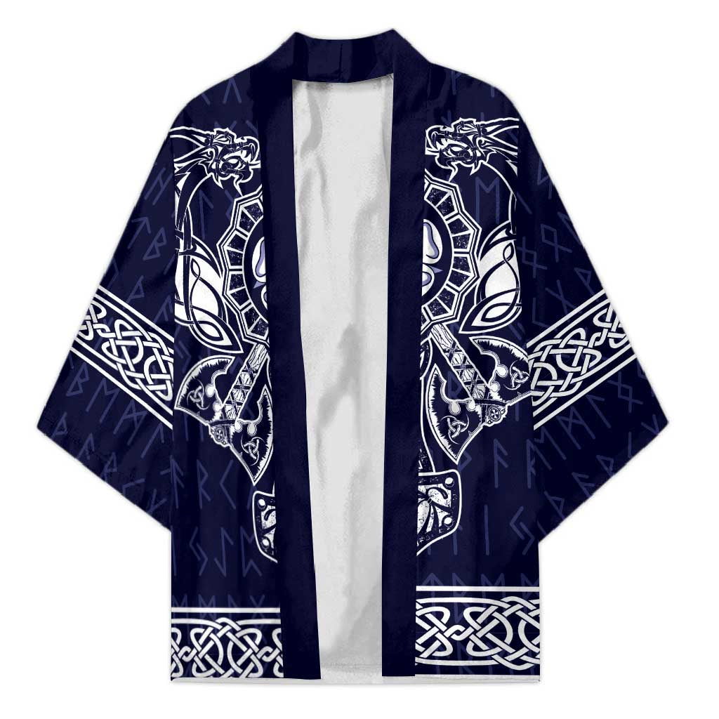 Vikings from Yorkshire Kimono Blue Spirit of Jorvik - Wonder Print Shop