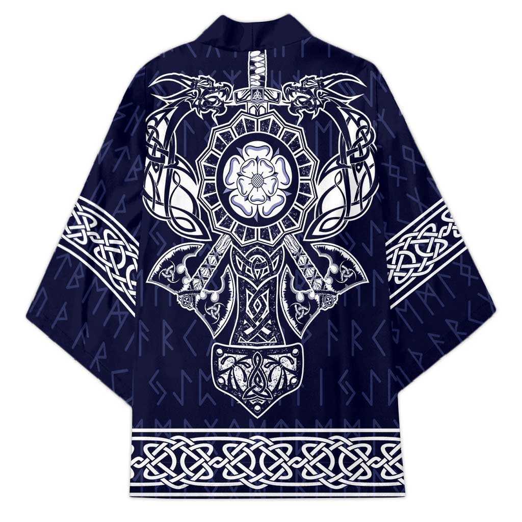 Vikings from Yorkshire Kimono Blue Spirit of Jorvik - Wonder Print Shop