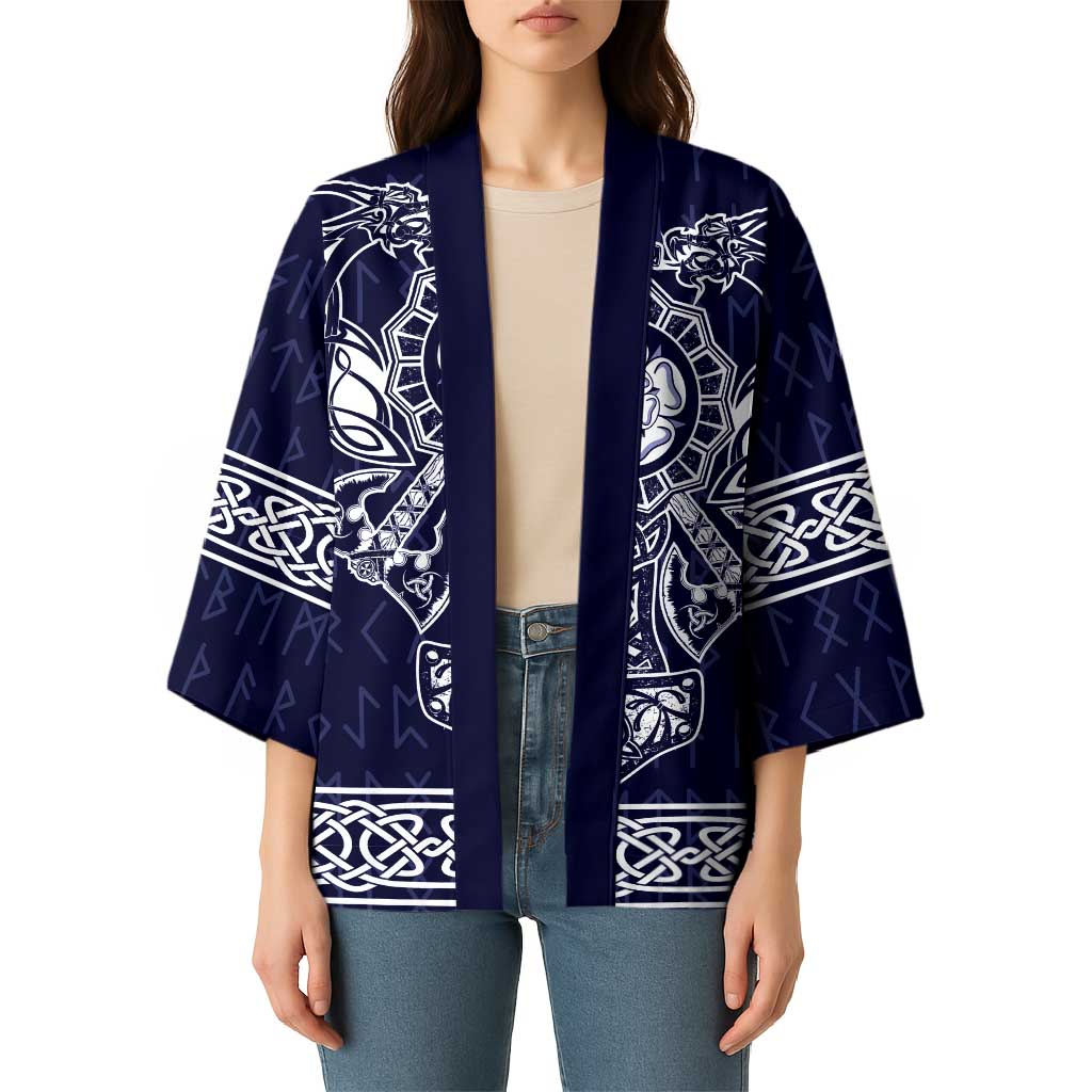 Vikings from Yorkshire Kimono Blue Spirit of Jorvik - Wonder Print Shop