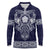 Vikings from Yorkshire Long Sleeve Polo Shirt Blue Spirit of Jorvik - Wonder Print Shop