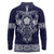 Vikings from Yorkshire Long Sleeve Polo Shirt Blue Spirit of Jorvik - Wonder Print Shop