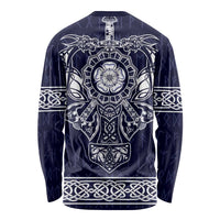 Vikings from Yorkshire Long Sleeve Shirt Blue Spirit of Jorvik - Wonder Print Shop