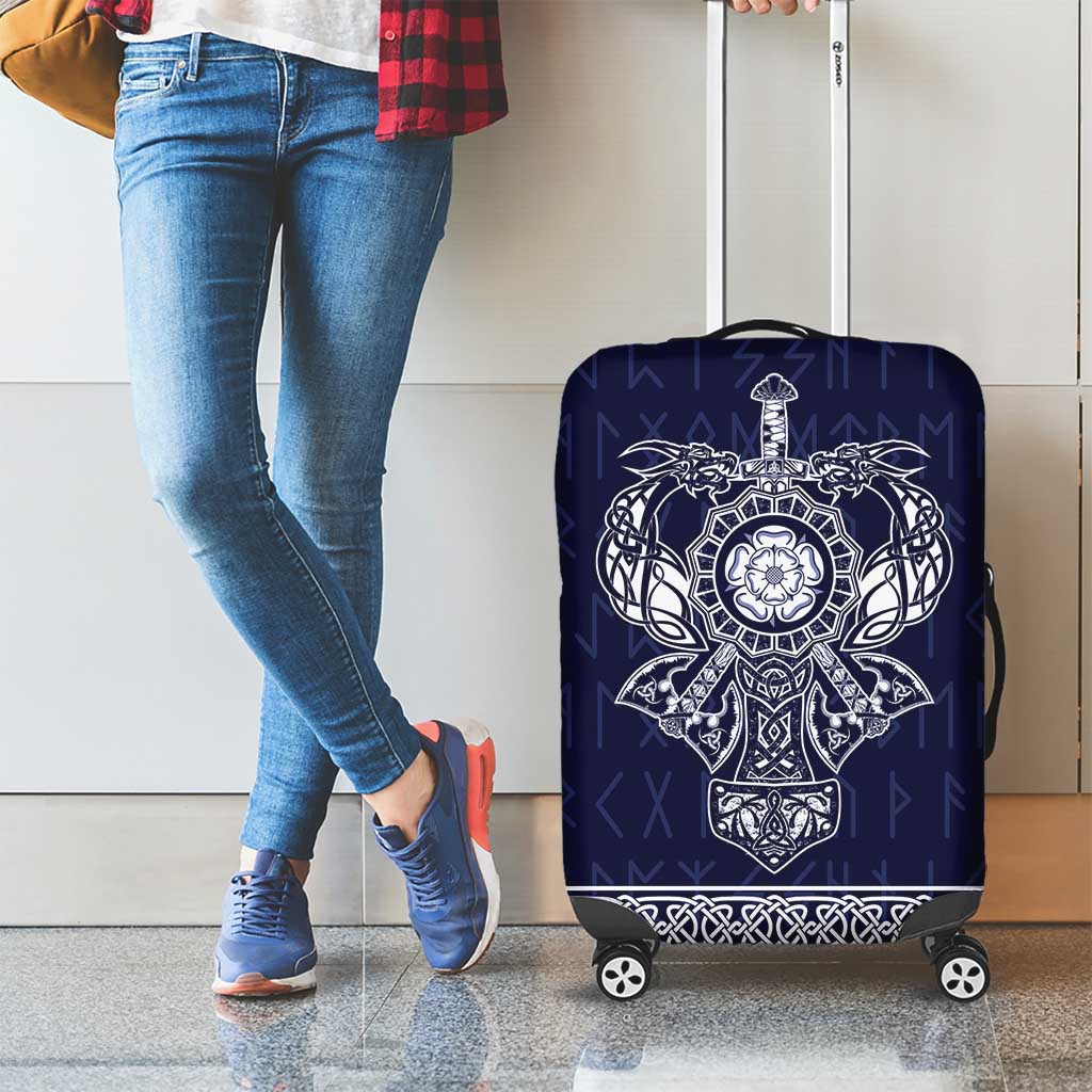 Vikings from Yorkshire Luggage Cover Blue Spirit of Jorvik - Wonder Print Shop