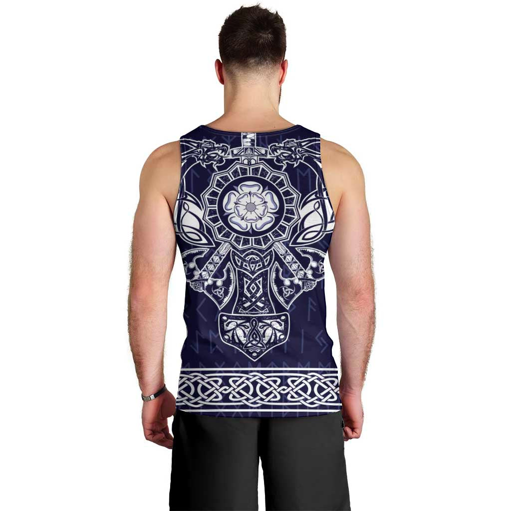 Vikings from Yorkshire Men Tank Top Blue Spirit of Jorvik - Wonder Print Shop