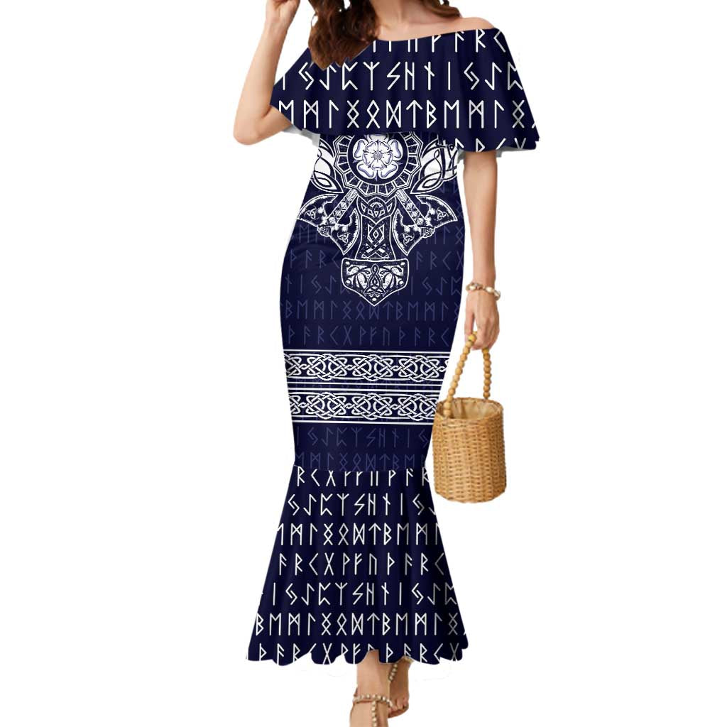 Vikings from Yorkshire Mermaid Dress Blue Spirit of Jorvik - Wonder Print Shop
