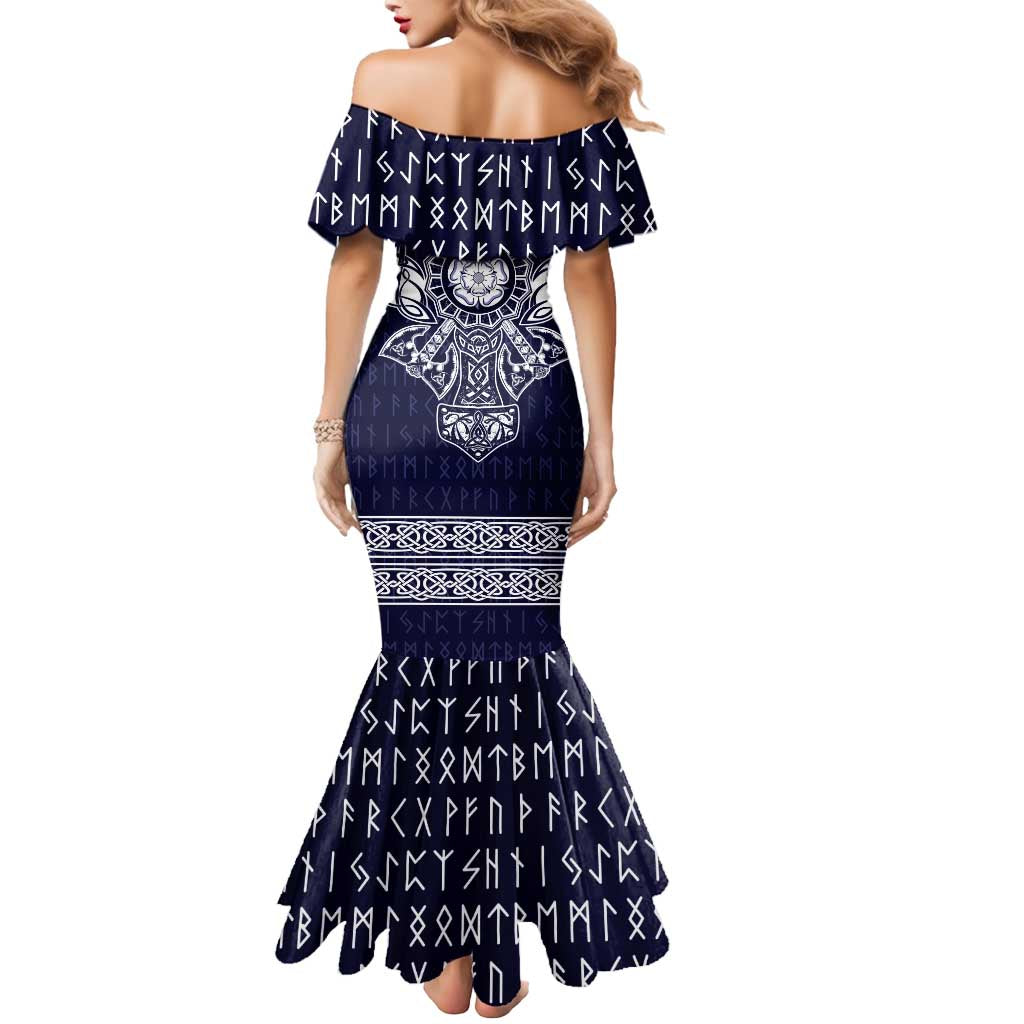 Vikings from Yorkshire Mermaid Dress Blue Spirit of Jorvik - Wonder Print Shop