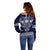 Vikings from Yorkshire Off Shoulder Sweater Blue Spirit of Jorvik - Wonder Print Shop