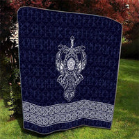 Vikings from Yorkshire Quilt Blue Spirit of Jorvik - Wonder Print Shop