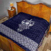 Vikings from Yorkshire Quilt Blue Spirit of Jorvik - Wonder Print Shop
