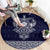 Vikings from Yorkshire Round Carpet Blue Spirit of Jorvik - Wonder Print Shop