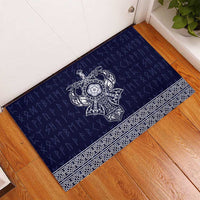 Vikings from Yorkshire Rubber Doormat Blue Spirit of Jorvik - Wonder Print Shop
