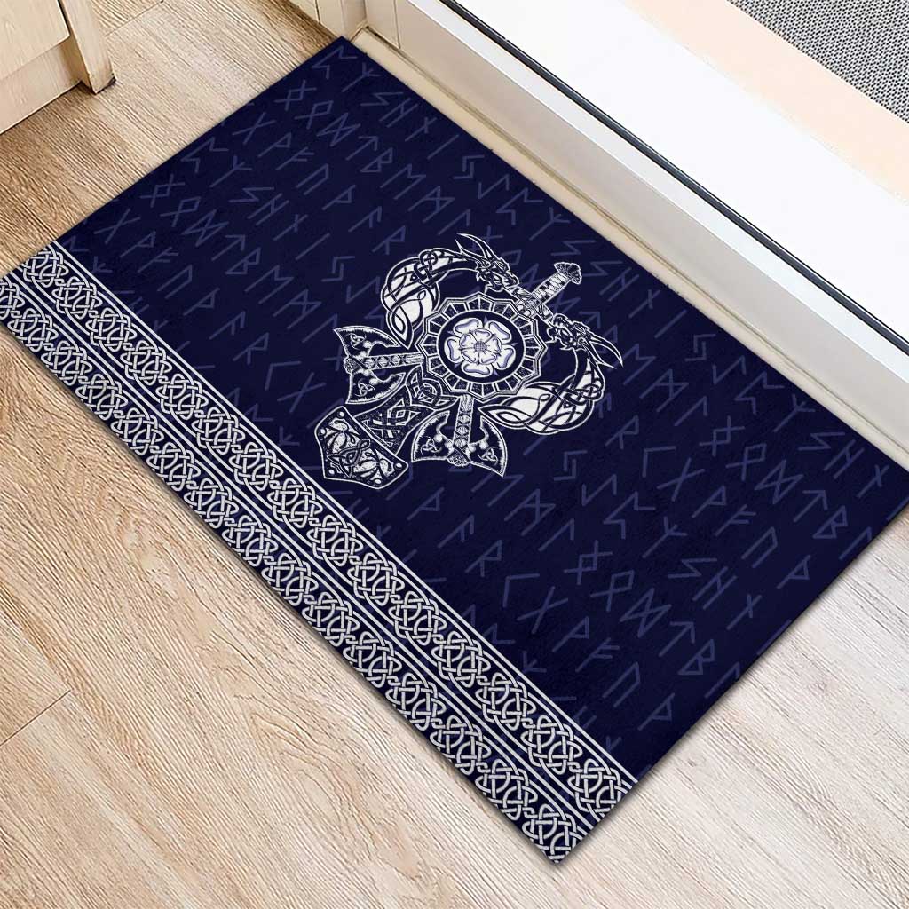 Vikings from Yorkshire Rubber Doormat Blue Spirit of Jorvik - Wonder Print Shop