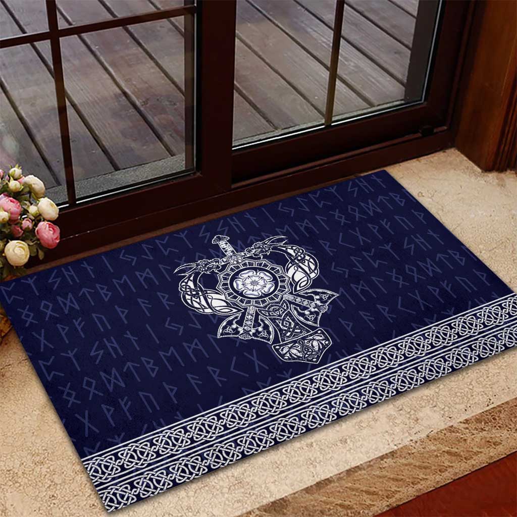 Vikings from Yorkshire Rubber Doormat Blue Spirit of Jorvik - Wonder Print Shop