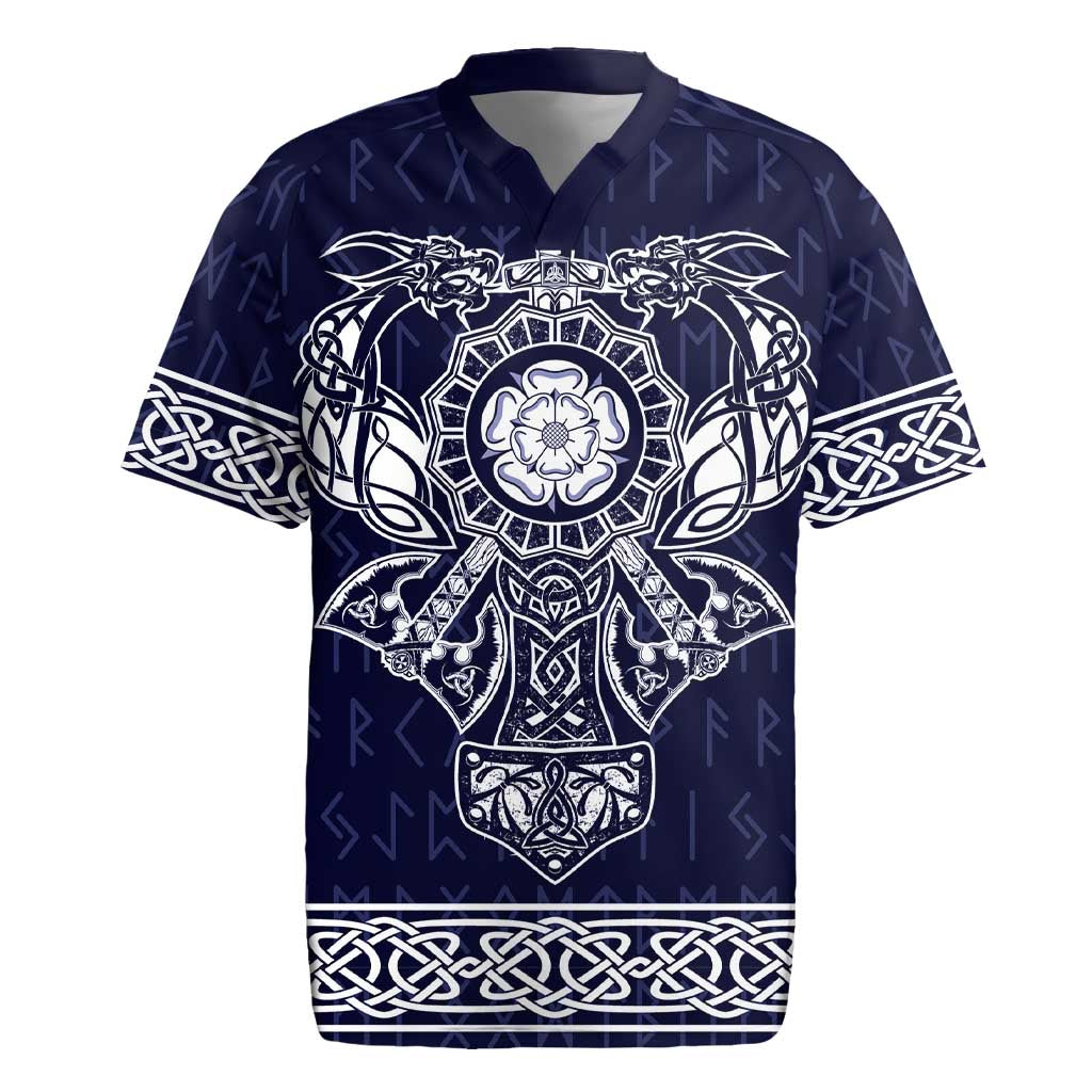 Vikings from Yorkshire Rugby Jersey Blue Spirit of Jorvik - Wonder Print Shop