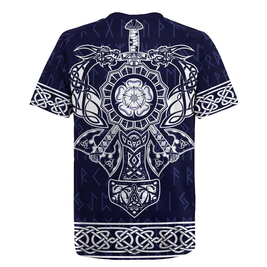 Vikings from Yorkshire Rugby Jersey Blue Spirit of Jorvik - Wonder Print Shop