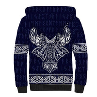 Vikings from Yorkshire Sherpa Hoodie Blue Spirit of Jorvik - Wonder Print Shop