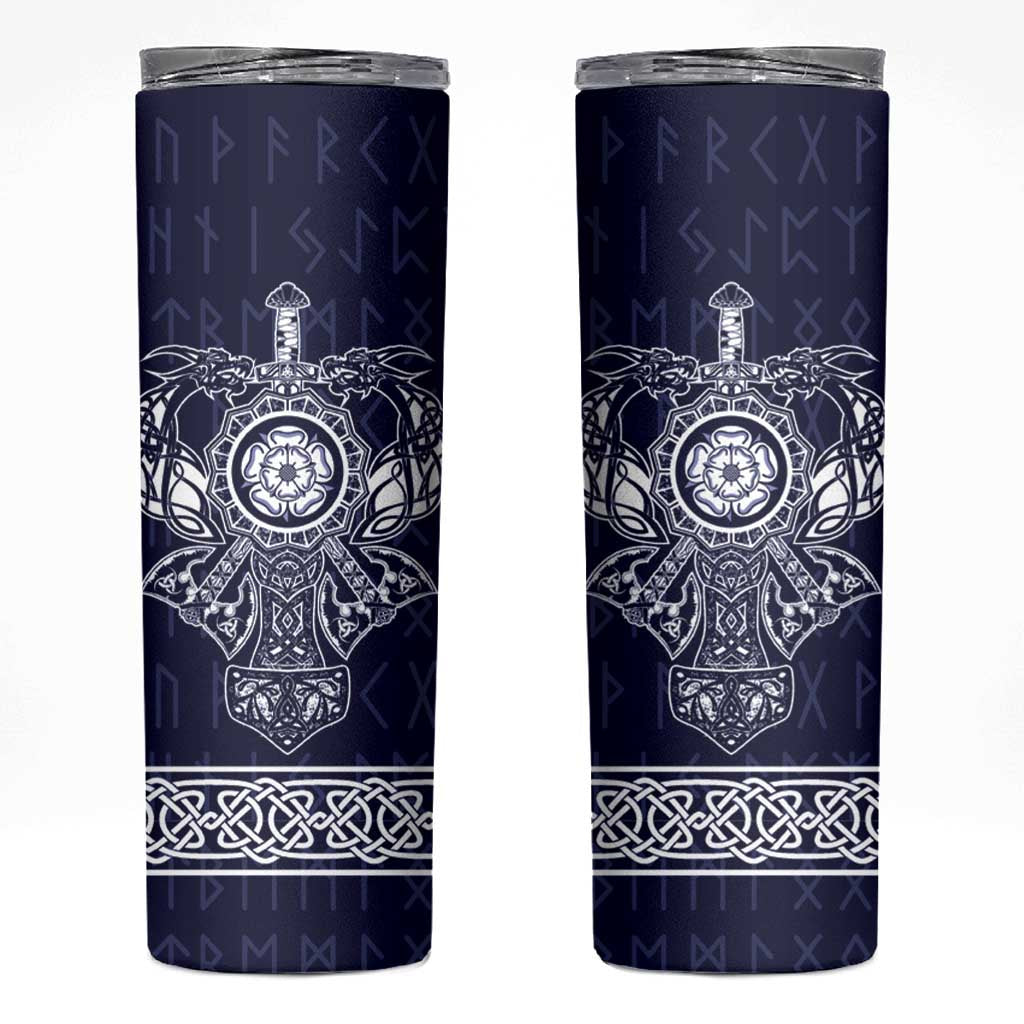 Vikings from Yorkshire Skinny Tumbler Blue Spirit of Jorvik - Wonder Print Shop