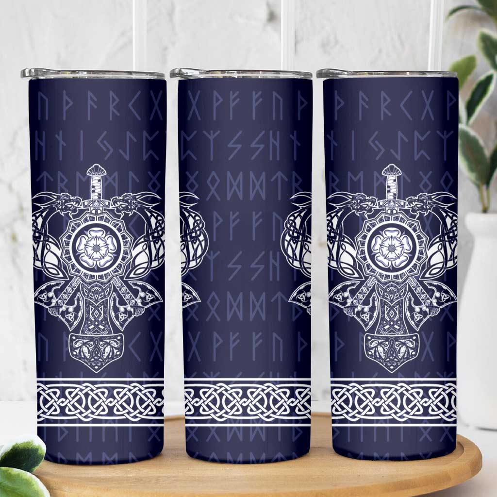 Vikings from Yorkshire Skinny Tumbler Blue Spirit of Jorvik - Wonder Print Shop