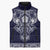 Vikings from Yorkshire Sleeveless Puffer Jacket Blue Spirit of Jorvik - Wonder Print Shop