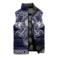 Vikings from Yorkshire Sleeveless Puffer Jacket Blue Spirit of Jorvik - Wonder Print Shop