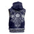 Vikings from Yorkshire Sleeveless Zip Hoodie Blue Spirit of Jorvik - Wonder Print Shop