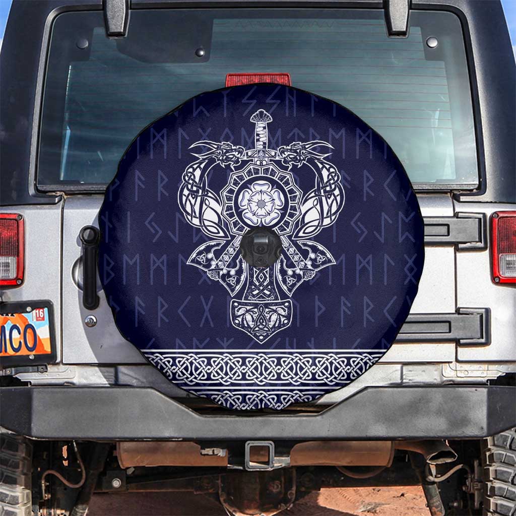 Vikings from Yorkshire Spare Tire Cover Blue Spirit of Jorvik - Wonder Print Shop