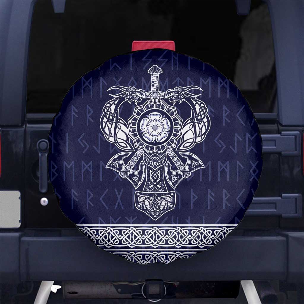 Vikings from Yorkshire Spare Tire Cover Blue Spirit of Jorvik - Wonder Print Shop