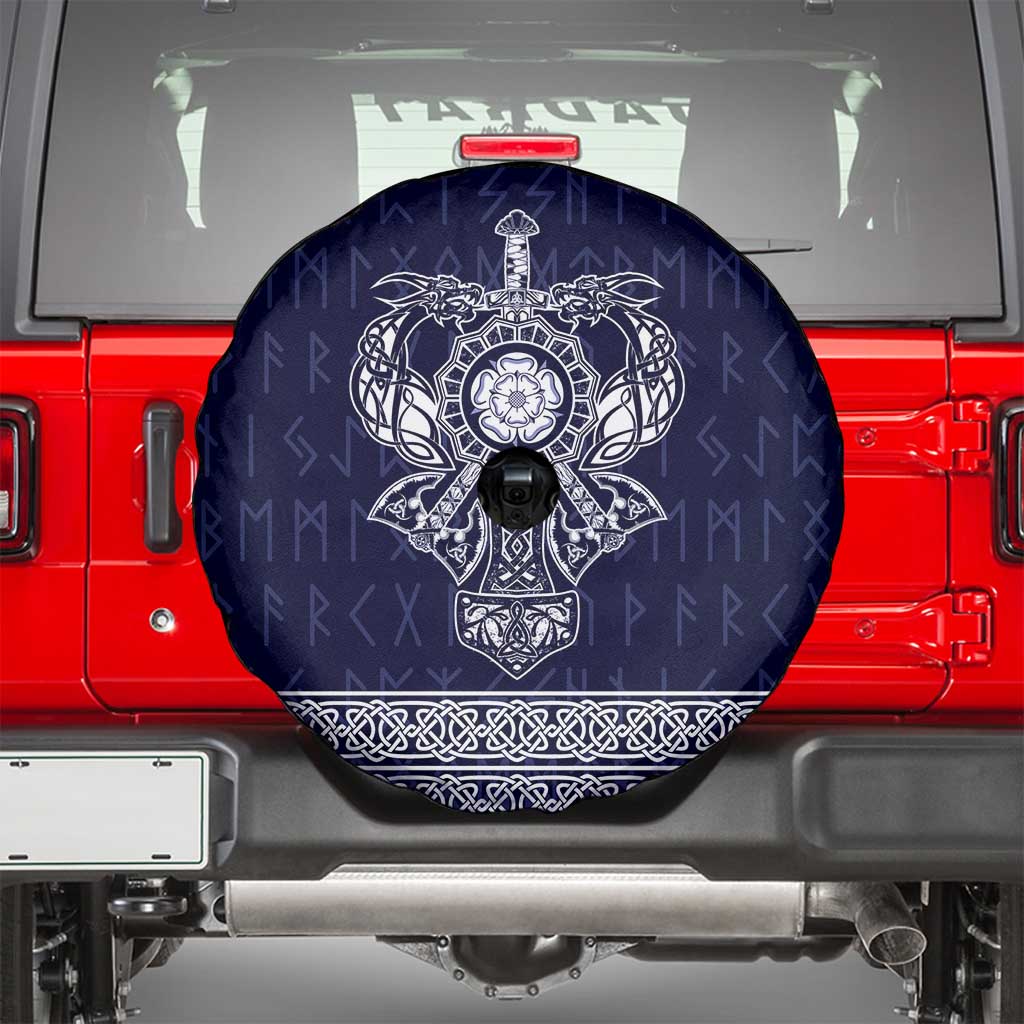 Vikings from Yorkshire Spare Tire Cover Blue Spirit of Jorvik - Wonder Print Shop