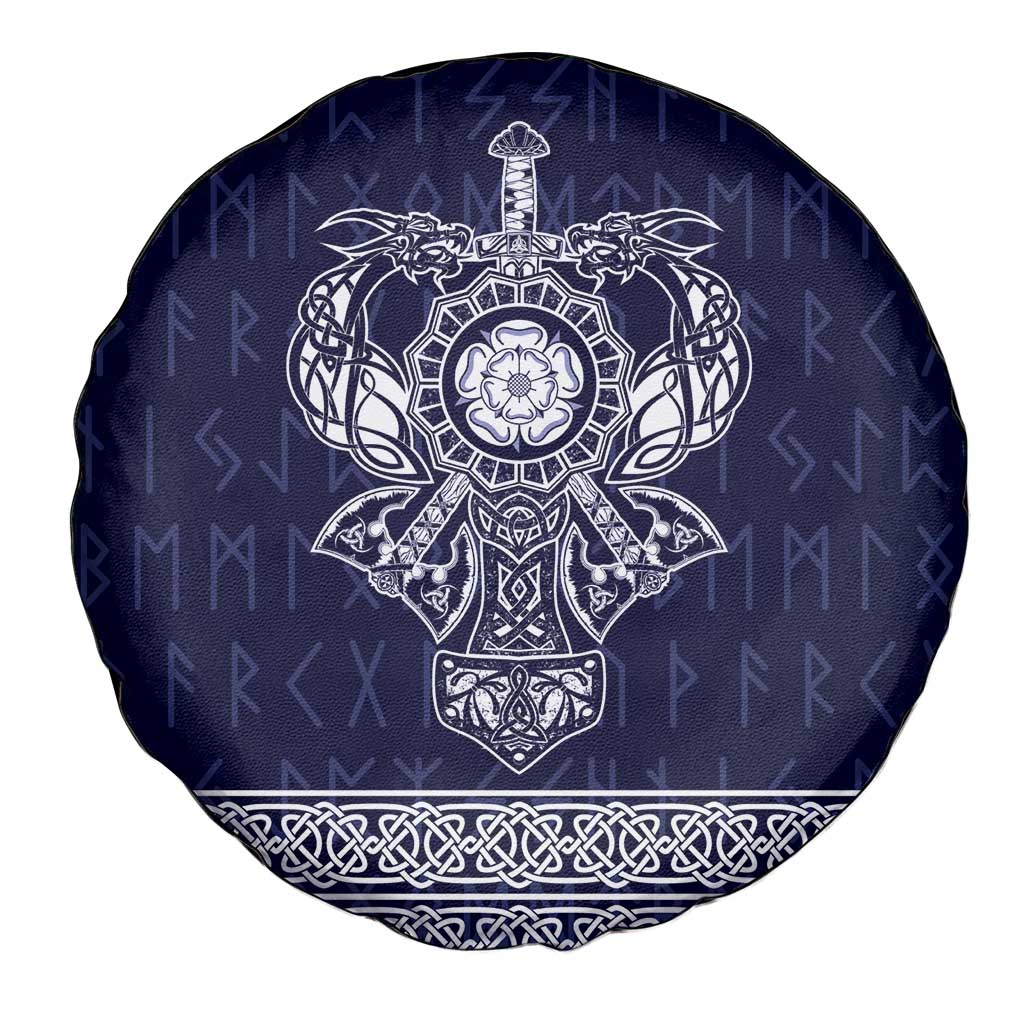 Vikings from Yorkshire Spare Tire Cover Blue Spirit of Jorvik - Wonder Print Shop