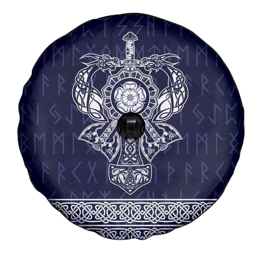 Vikings from Yorkshire Spare Tire Cover Blue Spirit of Jorvik - Wonder Print Shop