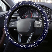 Vikings from Yorkshire Steering Wheel Cover Blue Spirit of Jorvik - Wonder Print Shop
