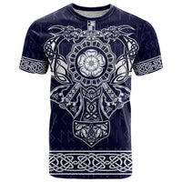 Vikings from Yorkshire T Shirt Blue Spirit of Jorvik - Wonder Print Shop