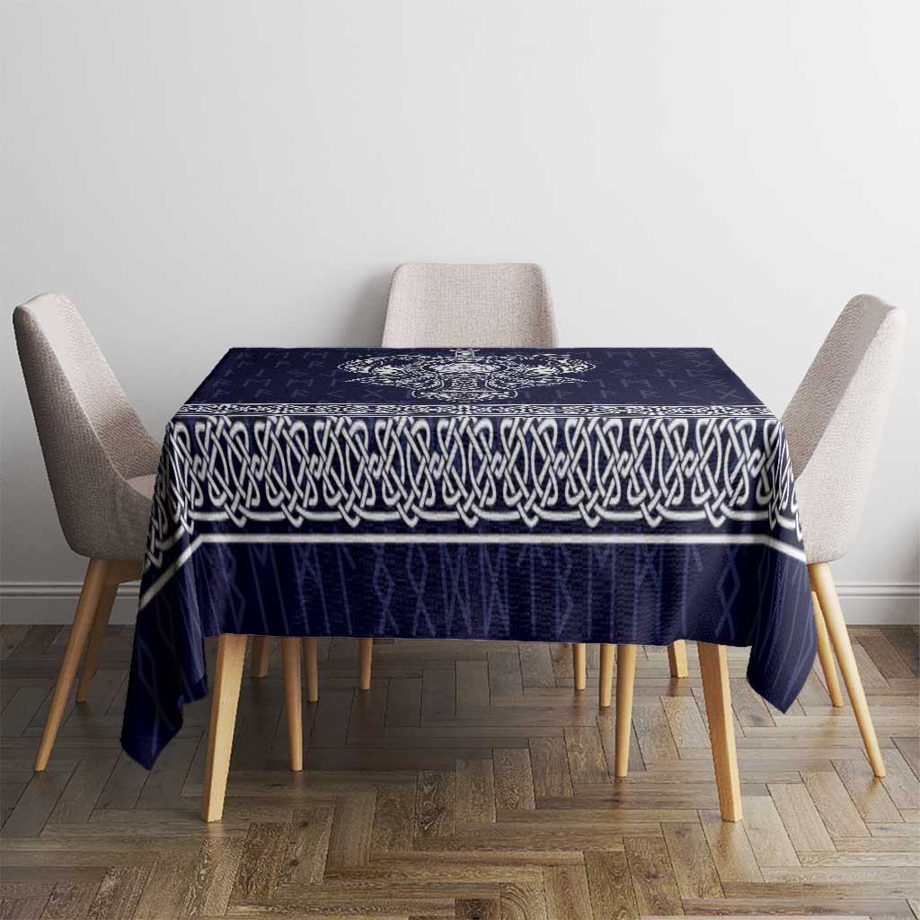 Vikings from Yorkshire Tablecloth Blue Spirit of Jorvik - Wonder Print Shop