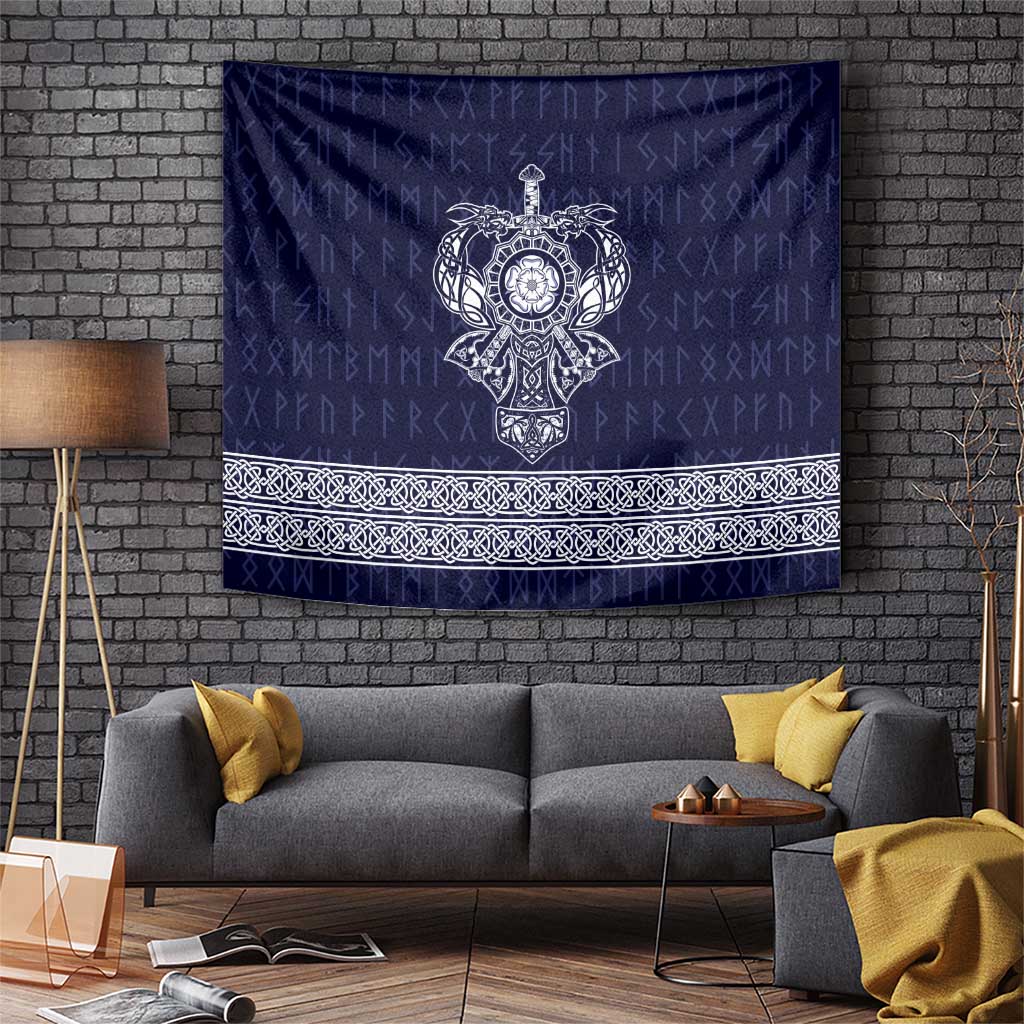 Vikings from Yorkshire Tapestry Blue Spirit of Jorvik - Wonder Print Shop