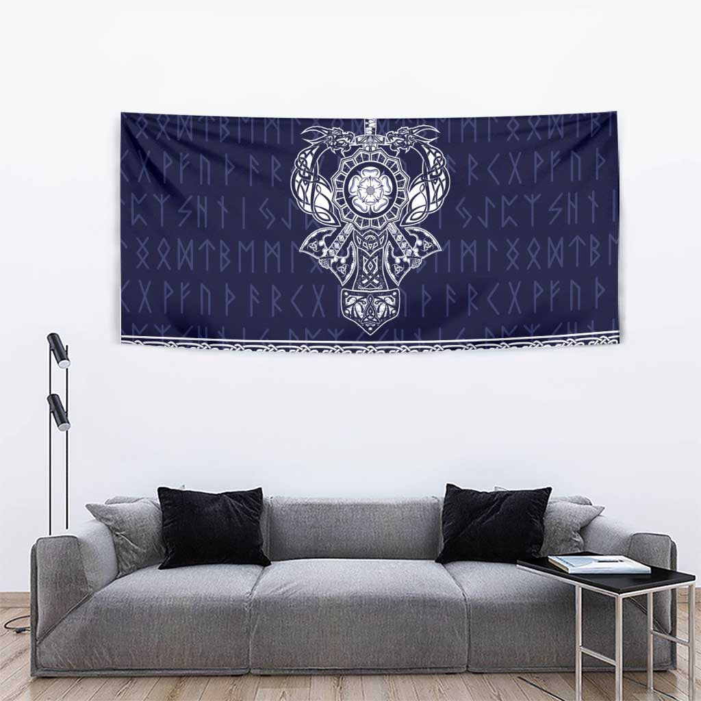 Vikings from Yorkshire Tapestry Blue Spirit of Jorvik - Wonder Print Shop