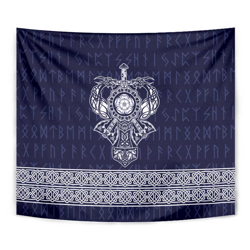 Vikings from Yorkshire Tapestry Blue Spirit of Jorvik - Wonder Print Shop