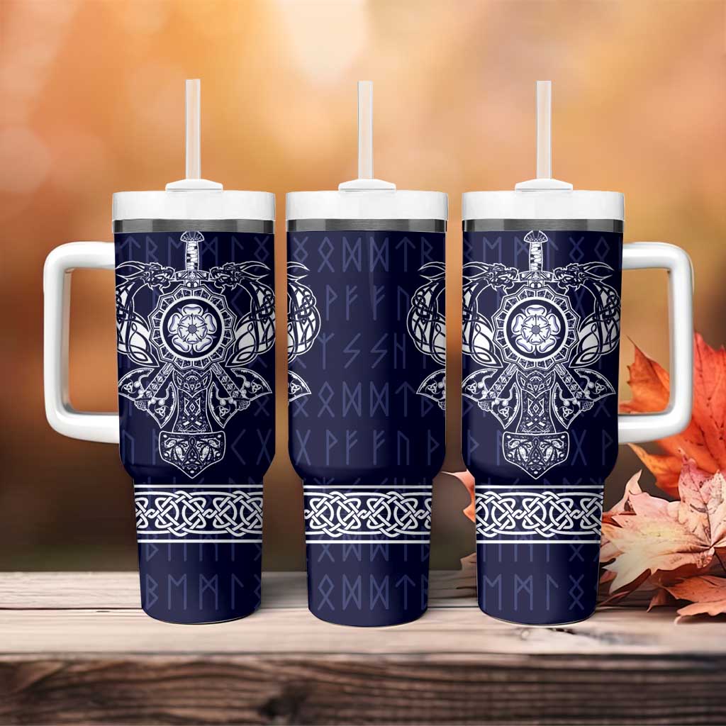 Vikings from Yorkshire Tumbler With Handle Blue Spirit of Jorvik - Wonder Print Shop