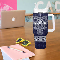 Vikings from Yorkshire Tumbler With Handle Blue Spirit of Jorvik - Wonder Print Shop