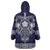 Vikings from Yorkshire Wearable Blanket Hoodie Blue Spirit of Jorvik - Wonder Print Shop