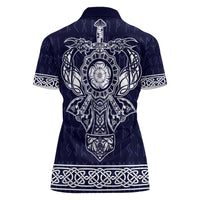 Vikings from Yorkshire Women Polo Shirt Blue Spirit of Jorvik - Wonder Print Shop