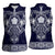 Vikings from Yorkshire Women Sleeveless Polo Shirt Blue Spirit of Jorvik - Wonder Print Shop