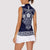 Vikings from Yorkshire Women Sleeveless Polo Shirt Blue Spirit of Jorvik - Wonder Print Shop